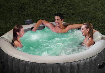 Steinbach Whirlpool Ø 196 x 71 cm PureSpa Greywood Deluxe